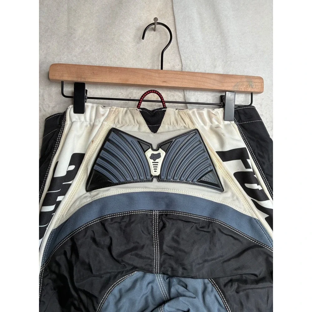 Fox Racing Motocross Pants Mens 34 Black Grey White MX BMX Riding Gear Vintage